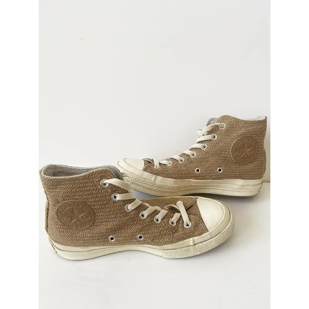 Converse Golf Le Fleur Shoes Women7.5 ( Men 5.5) Tan Jute Chuck Taylor High Top